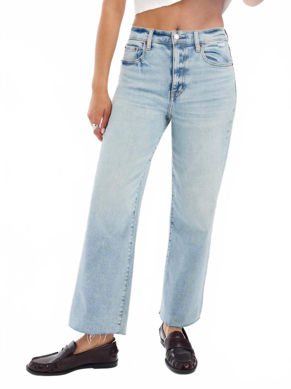 NEW DAZE pleaser high rise wide ankle jeans in miracle